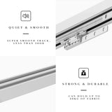 Quoya Smart Curtain Track AX200(Length: 1.6m to 2.65m) Extendable rail with electric Motor- App, Voice, Remote Control (compatible with Alexa, Google, Siri)