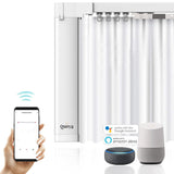 Quoya Smart Curtain Track AX200(Length: 1.6m to 2.65m) Extendable rail with electric Motor- App, Voice, Remote Control (compatible with Alexa, Google, Siri)