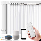 QUOYA QL600 Smart Electric Curtain Track, Motorized motor, Adjustable track length, compatible with Alexa, google, Siri, Apple Watch