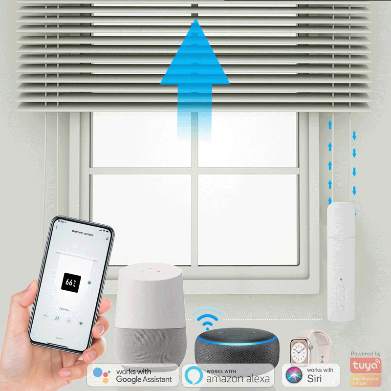 MC11 Battery Powered Smart Blinds Motor + Gateway Bundle