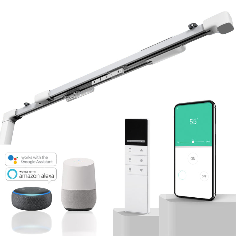 quoya EX500 smart electric curtain track extendable